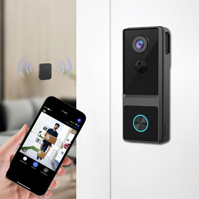 1080P WiFi Беспроводной Видеодомофон Двусторонняя Аудиосвязь Беспроводной Дверной Звонок с Детекцией Движения Ночным Видением Облачным Хранилищем для Дома