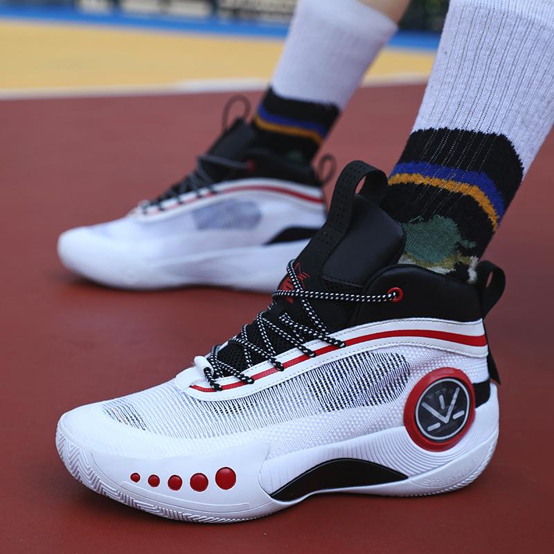 38-46 подростковые взрослые большие амортизирующие противоскользящие дышащие высокие баскетбольные кроссовки для повседневных видов спорта и тренировок по баскетболу