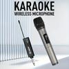 W-2 Wireless Rechargeable Microphone Home  KTV Outdoor Portable Singing Performance Microphone Handheld Microphone System