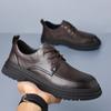 Кожаные туфли на платформе для мужчин со шнуровкой, черные уличные итальянские формальные ботинки, оригинальные дизайнерские повседневные деловые туфли для мужчин