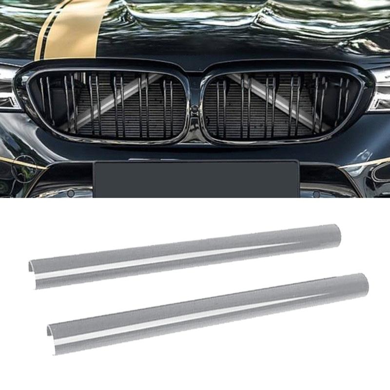 2pcs Front Grille Bar V Wrap For BMW FOR 1 2 3 4 Series F30 F31 F32 F34 F35 F36 FOR G20 G21 G28 G29 Tube Decorative Trim