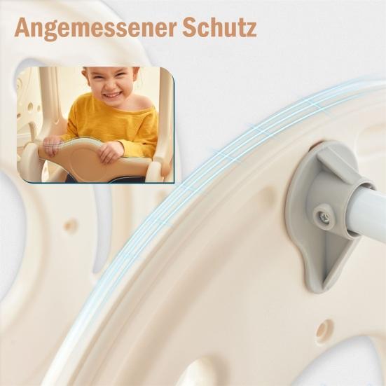 Children Slide Set, Kids Slide Set Including Bus, Slide, Activity Ladder, Basketball Hoop And Matching Basketball