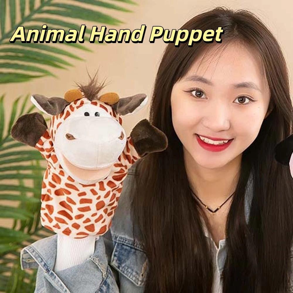 Cartoon Animal Hand Puppet Stuffed Appease Dolls Kid Gifts Hand Finger Puppets Early Education
