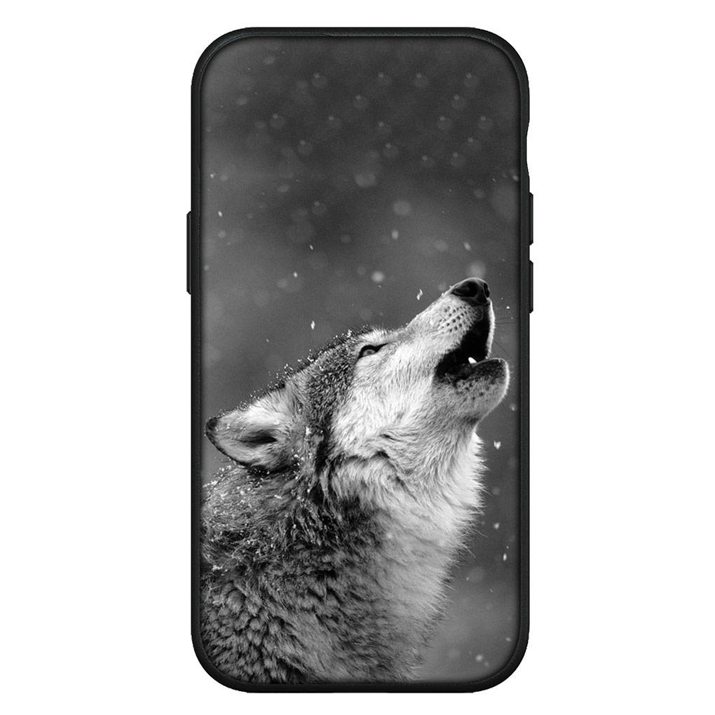 Cover for iPhone 16 15 Xiaomi Redmi Note 14 13 12 11 Pro Max X 8 9 16e Samsung Galaxy S25 S24 S23 Moto A4 OPPO Huawei Stalking Wolf Art Phone Case