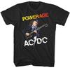 ACDC Powerage Мужская футболка с рисунком Ангус Янг Играет на гитаре Футболка Хард-рок