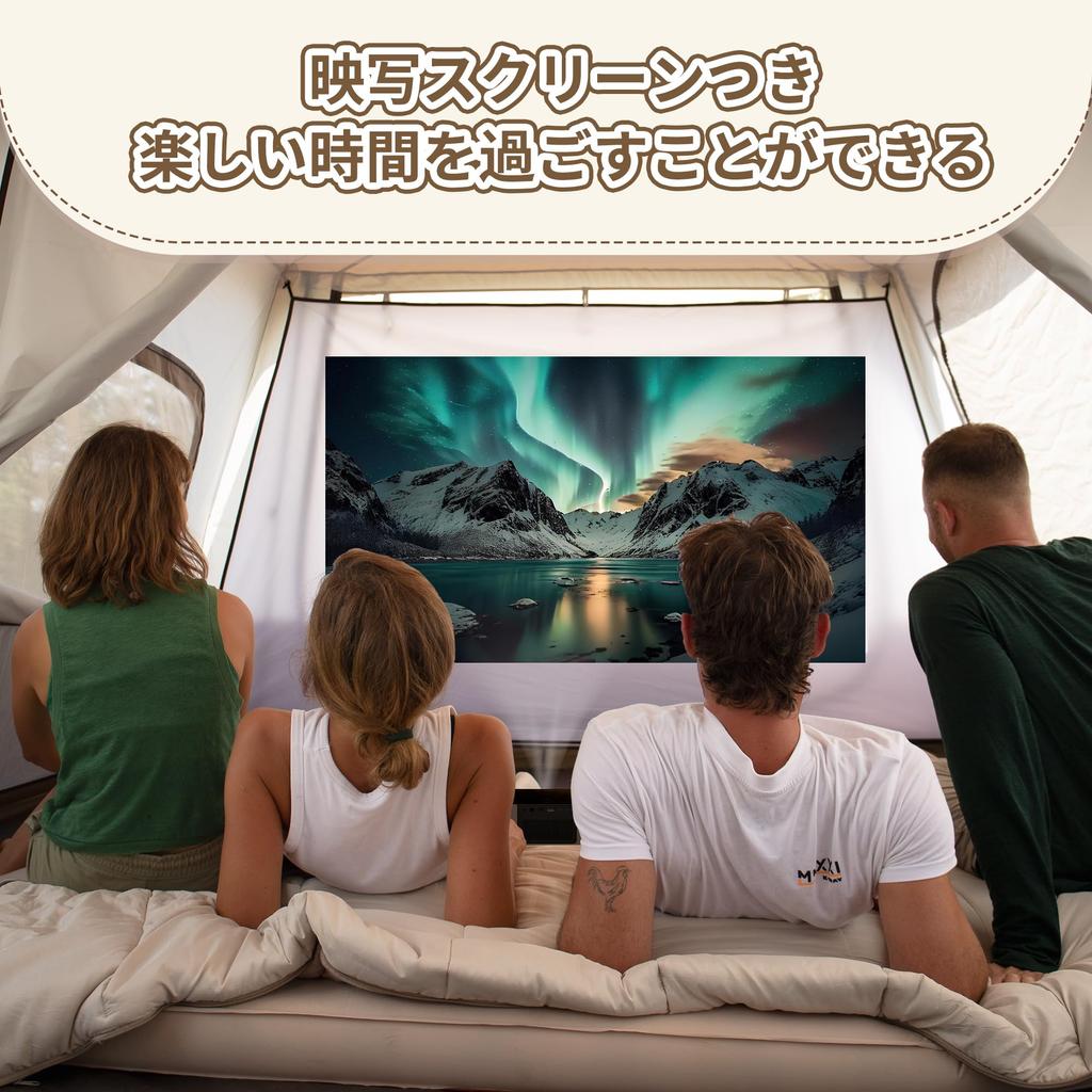 Naturehike Официальная палатка Большая для 2-8 человек Парковая палатка типа домик для кемпинга Легко устанавливается с проекционным экраном Отдельно стоящая двухслойная Водяная