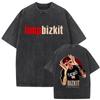 Футболка Y2k Унисекс Одежда Стирка Винтаж Рок-группа Limp Bizkit Графика Альбома 2026 Унисекс Одежда Футболка Мужская Графические Футболки Y2K