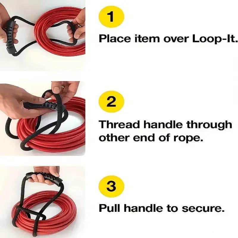 Versatile Storage Strap with Handle- Ideal Organizer for Hoses, Cords-Multipurpose Home, Garage, Boat, RV Accessory,1pcs