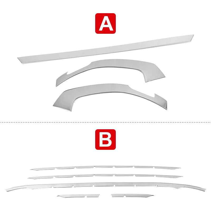 Для Toyota Corolla Cross XG10 2021 2022 2023 гибридный автомобиль из нержавеющей стали передний бампер центральная решетка декор рамка крышка логотип отделка наклейки