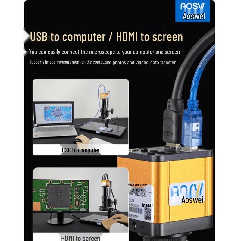 AOSVI 4K HD Электронный ремонтный микроскоп