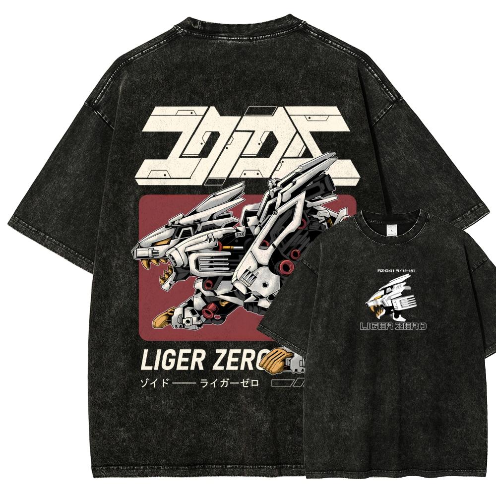 Zoids Washed Tshirt Year round clothing personality Clothes Plus Size Unisex NewModel Couples Yk Short Sleeves Classic soft