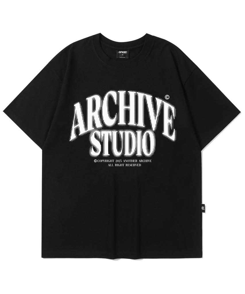 ANOTHER ARCHIVE Noise Archive Studio Short Sleeve T-Shirt_Black