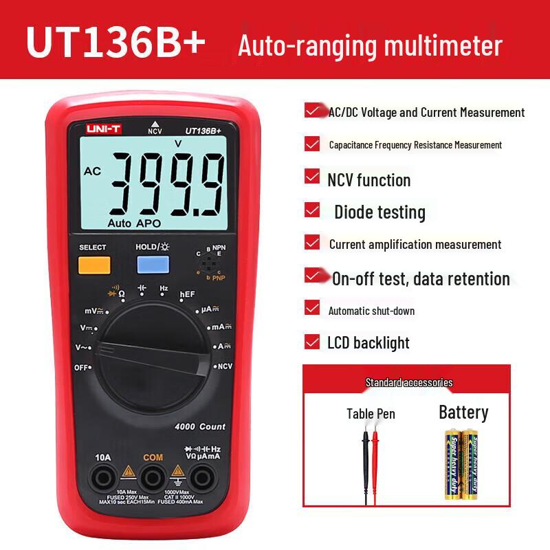UNI-T UT136B+ High-Precision Digital Multimeter