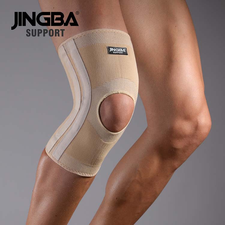 JINGBA SUPPORT Эластичный наколенник, пружинный наколенник, волейбол, баскетбол, защита колена, rodillera deportiva