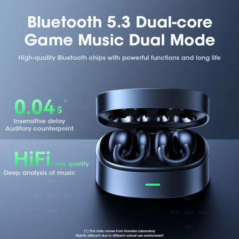 Niye спортивные беспроводные наушники TWS наушники такие же как Ambie Sound Earcuffs Bluetooth 5.3 наушники HiFi стерео спортивные заушники микрофон