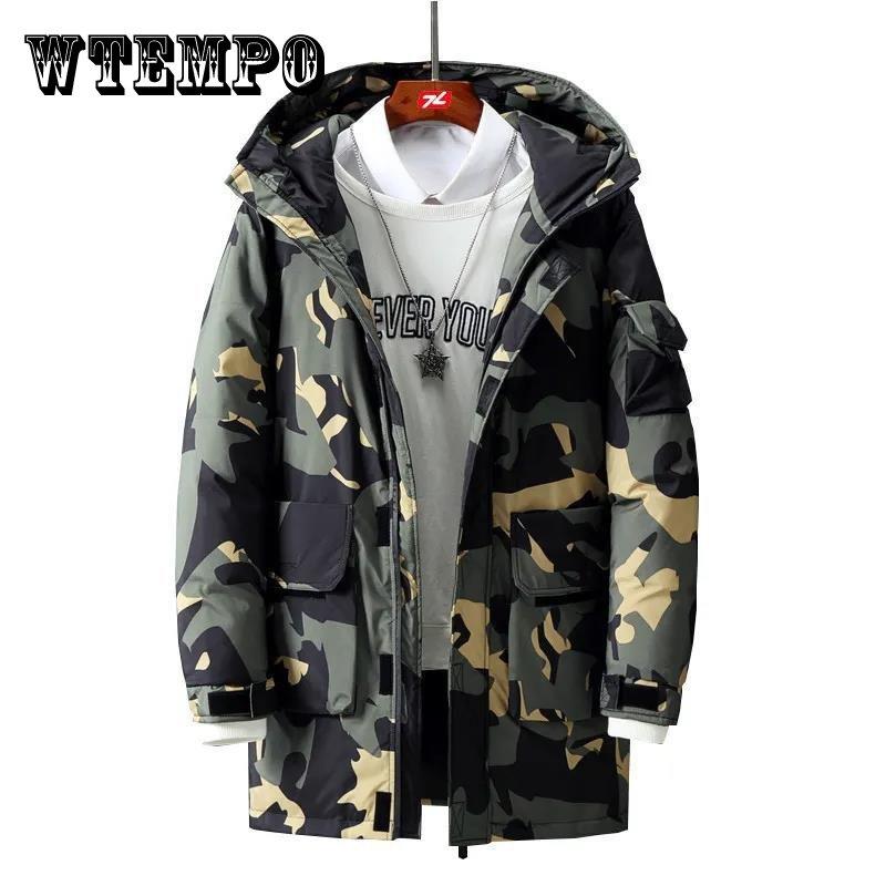 Камуфляжная хлопковая куртка мужская с капюшоном, хлопковая подкладка, зимнее утепленное термопальто, повседневная парка для молодежи