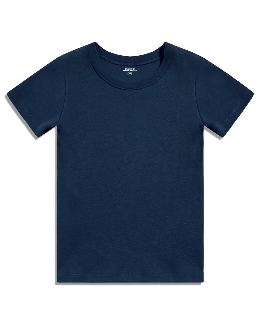 MINIMALPROJECT Creamy Day Half T-Shirt Mst191 [Navy]