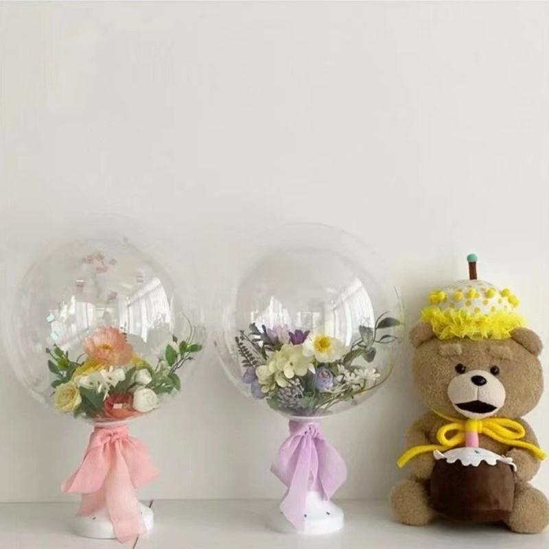 Practical Plastic Balloon Stick Stand Holder For Florals Arrangements Handmade Party Wedding Decorations