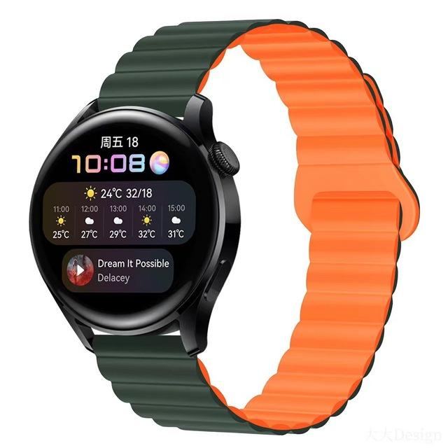 Ремешок с магнитной петлей для часов Samsung Galaxy Watch 6, 5, 4, 40 мм, 44 мм/4, 6, классический, 46, 43, 47 мм/5 Pro, 45 мм, силиконовый ремешок 20 мм, 22 мм, ремешок для часов