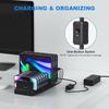 10-слотовое USB-зарядное устройство и настольный органайзер с Type-C для планшетов и телефонов