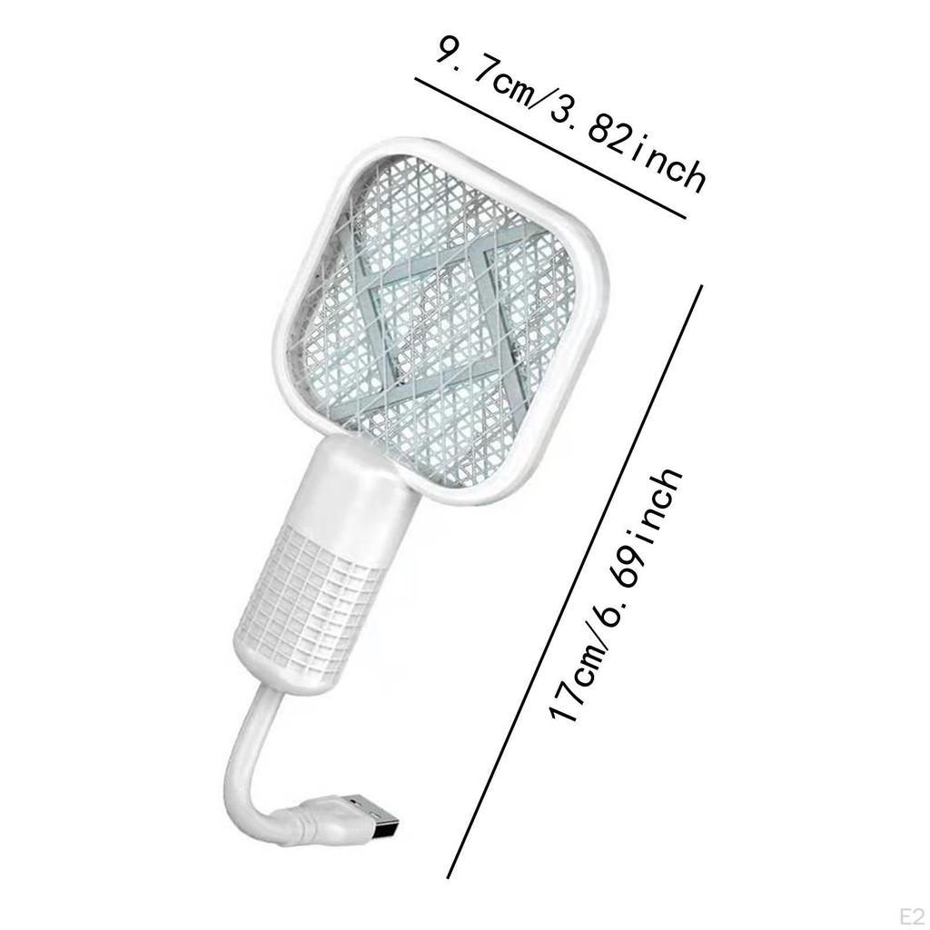 Fly Killer Swatter Compact Mini Zapper Racket for Trips Kitchen Backyard