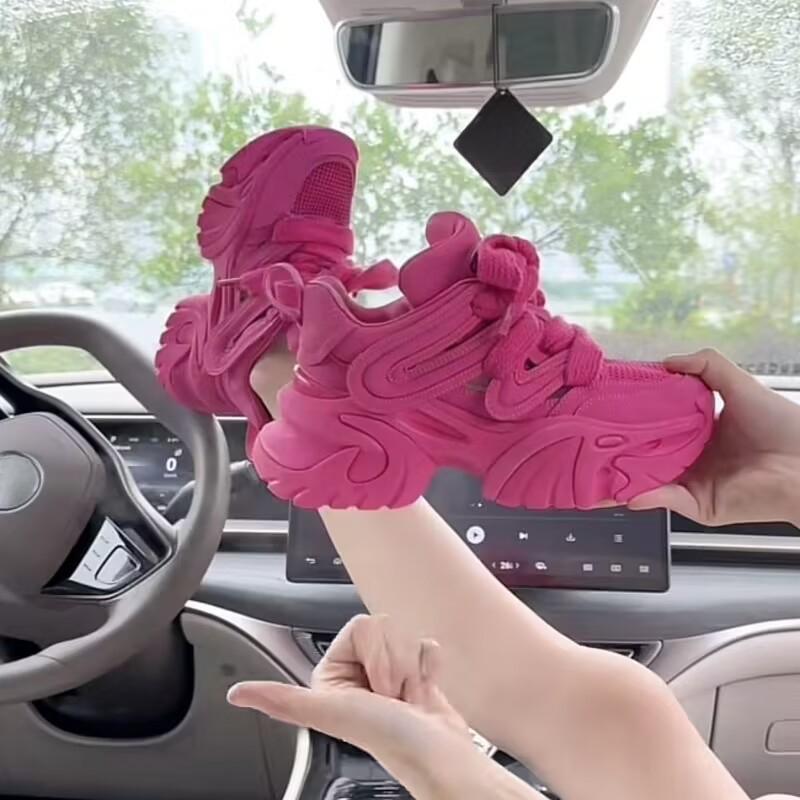 Casual Shoes Women's New Summer Ins Trendy Versatile Platform Women's Shoes Mesh Breathable Student Sports Shoes