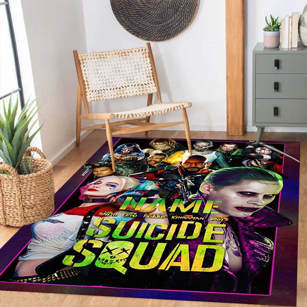 Warnermedia (2) Customize your name rug, office chair cushion, home bedroom living room gift.