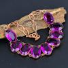 Ювелирные изделия из розового аметиста, медное ожерелье ручной работы, великолепные женские украшения овальной формы для женщин