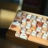 Милые Keycaps Мяу Голова Кошки MAO Профиль PBT Колпачок Клавиши Сублимация Красителя для MX Механической Клавиатуры KeyCap Аксессуары для Клавиатур