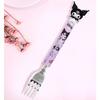 Lilpang Kuromi Figure Tongtong Mascot Spoon + Fork Set, a Popular Character In Korea
