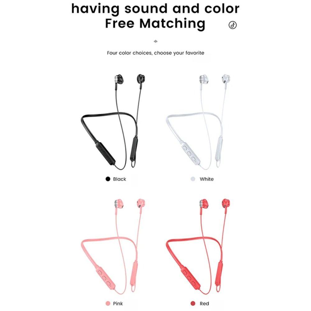 with Mic Neckband Headphones Waterptoof Sports Headsets Wireless Bluetooth Earphones Sports