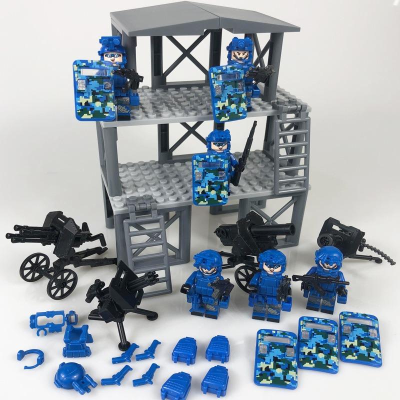 Peacekeeping and Riot Control Teams, Police, Special Forces, Soldiers, Military Figures, Children, Assembled Toys, Building Toys, Gifts