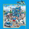 Сложные полицейские строительные блоки Машина Детские развивающие DIY игрушки Мелкие детали Творческие обучающие инструменты