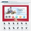 Horizontal Touch Screen Information Kiosk CN plug (adapter included)