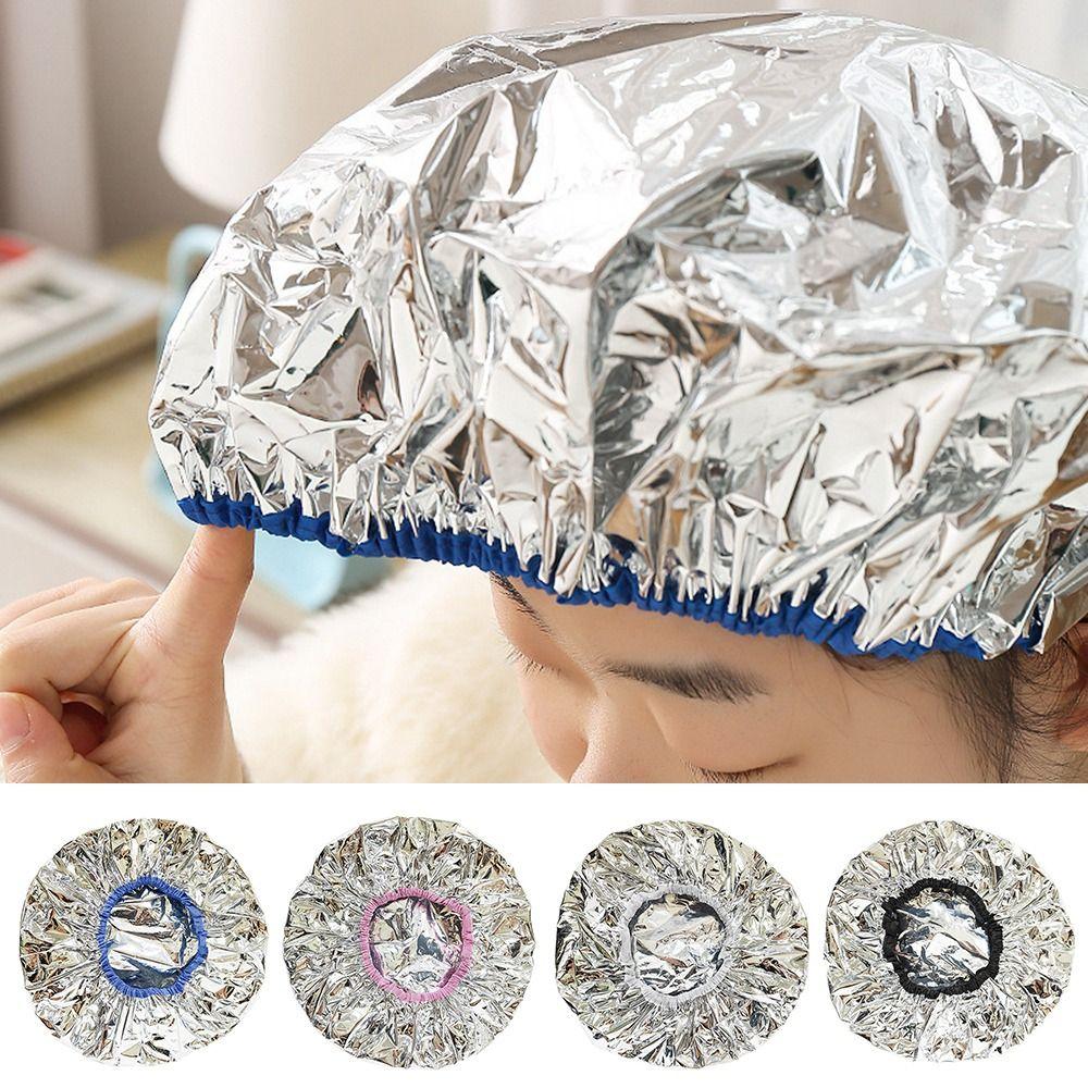 Reusable Tin Foil Hair Processing Caps Waterproof Shower Cap for Women Hair Salon Tool