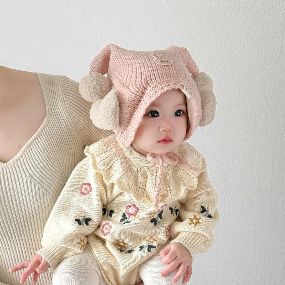 Cute Winter Baby Crochet Hat Cold-Resistant Kids Ear Protection Hat Winter Season