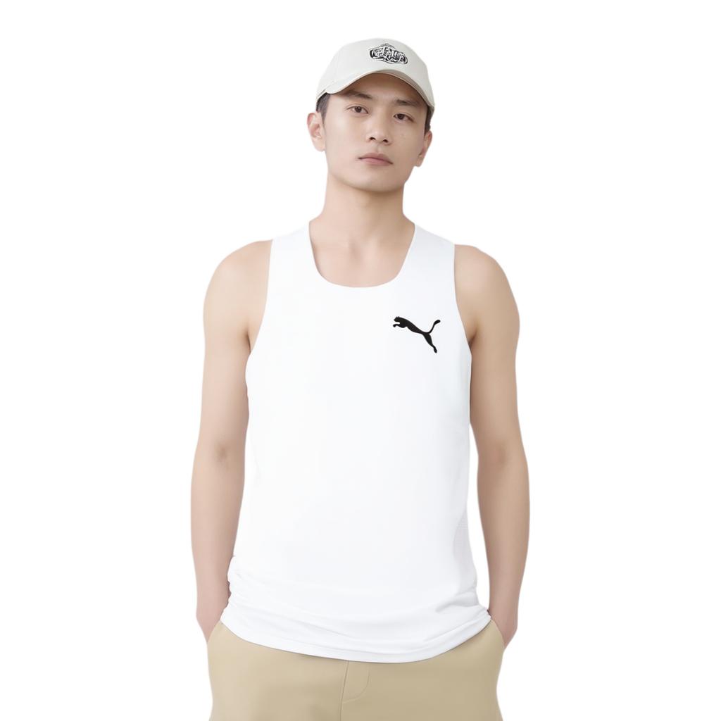 Puma Майки мужские белые с U-образным вырезом умеренные прочее 527985-02