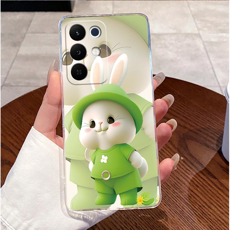 Чехол для телефона Realme C85 Pro C85pro 4G 2025 Чехол Прозрачный Роскошный Милый Кошка Кролик Забавный Модный Любовь ТПУ Мягкий Силикон Задняя Крышка