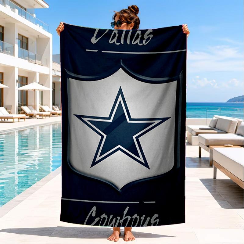 American Flag Cowboys Beach Towel, Quick-drying, Easy to Care for, Suitable for Both Fitness and Beach Vacations,Sports Essential