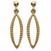 [J1015] - Gold Plated 'Choréographie' Earrings - 25x7 Mm
