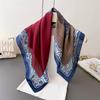 Luxury Paisley Print Shawl Square Scarf for Women Soft Satin Neckerchief Female Hair Bands Ribbon Headband Bandana