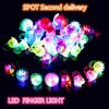 50 Pcs Glowing Rings LED Light Up Luminous Rings Party Favor Toys Flash LED Lights Glow In The Dark Wedding Party Supplies