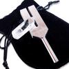 Продукт, изготовленный Biosonics Silver Tuner, камертон 4096 Гц, целебный набор Crystal Tuner, инструкция по использованию Natural Crystal Point и 5 видов металлических цветов