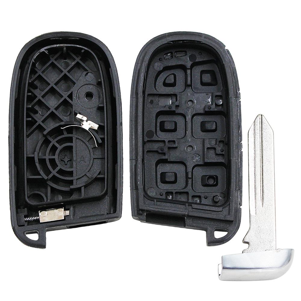YOUBBA Smart Remote Key Shell For Jeep Renegade Compass Cherokee Dodge Ram 1500 Journey Charger Challenger Chrysler 1500 2/3/4/5