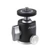 Andoer Mini Ball Head Tripod Ballhead Mount Adapter Aluminum Alloy 1/4 Inch Screw Connector with