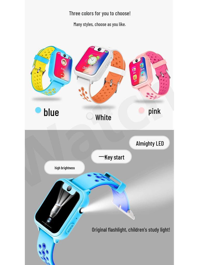 В наличии: Новый детский смарт-браслет S6 с сенсорным экраном, камерой, фонариком и функцией позиционирования телефона