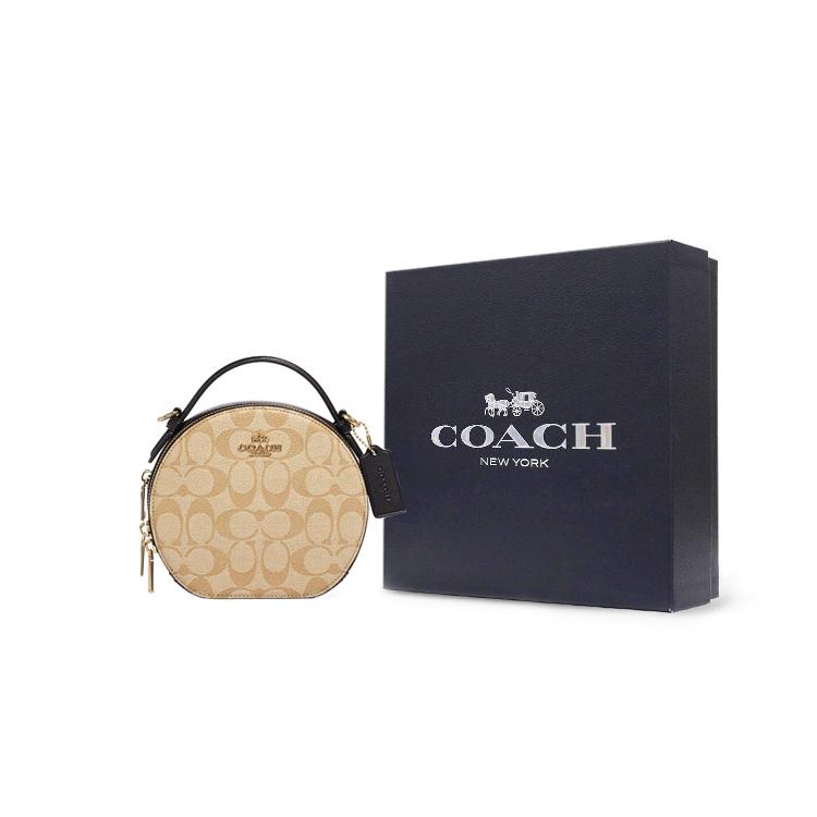 New COACH Canteen Artificial Leather Handbags Shoulder Bag Crossbody Bag Women's Monogram Khaki CC729-IMUOH