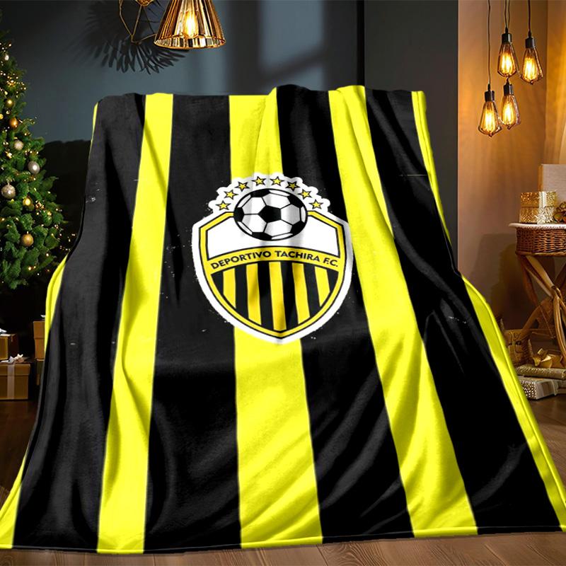 Deportivo Tachira Fc Crest Blanket Outdoor Flannel Blanket for Camping, Hiking, Garden Parties, Picnic Essentials,gift for family and friends