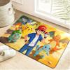 Pikachu Pixel Art Dark Print Doormat Non-Slip Absorbent Floor Mat for Indoor Entrance Home Decor
