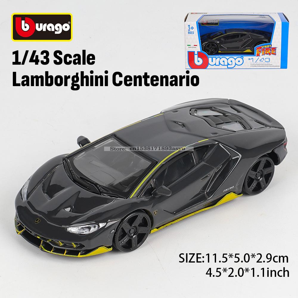 Bburago 1:43 Porsche 911 GT3 Lamborghini 800-4 Toyota Alloy Luxury Car Die Casting Model Toy Series Ornament Collection